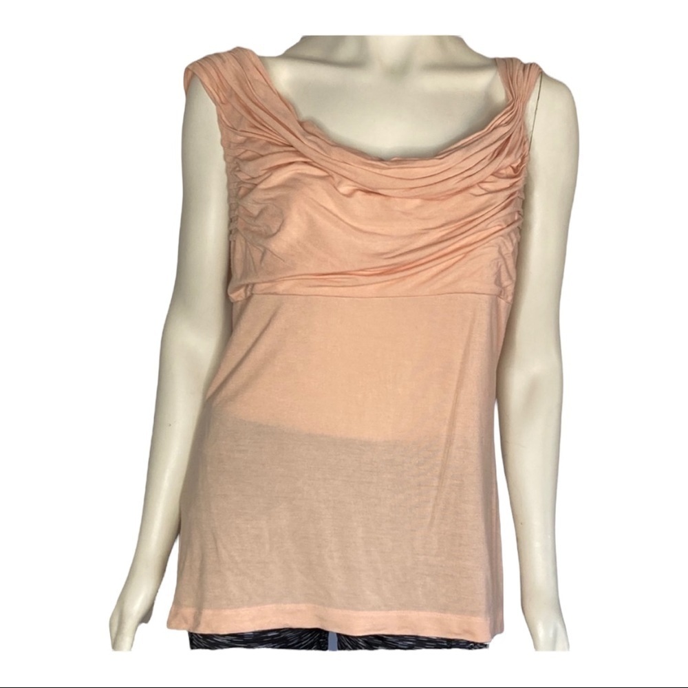 Willi Smith peach rayon Top Sz XL